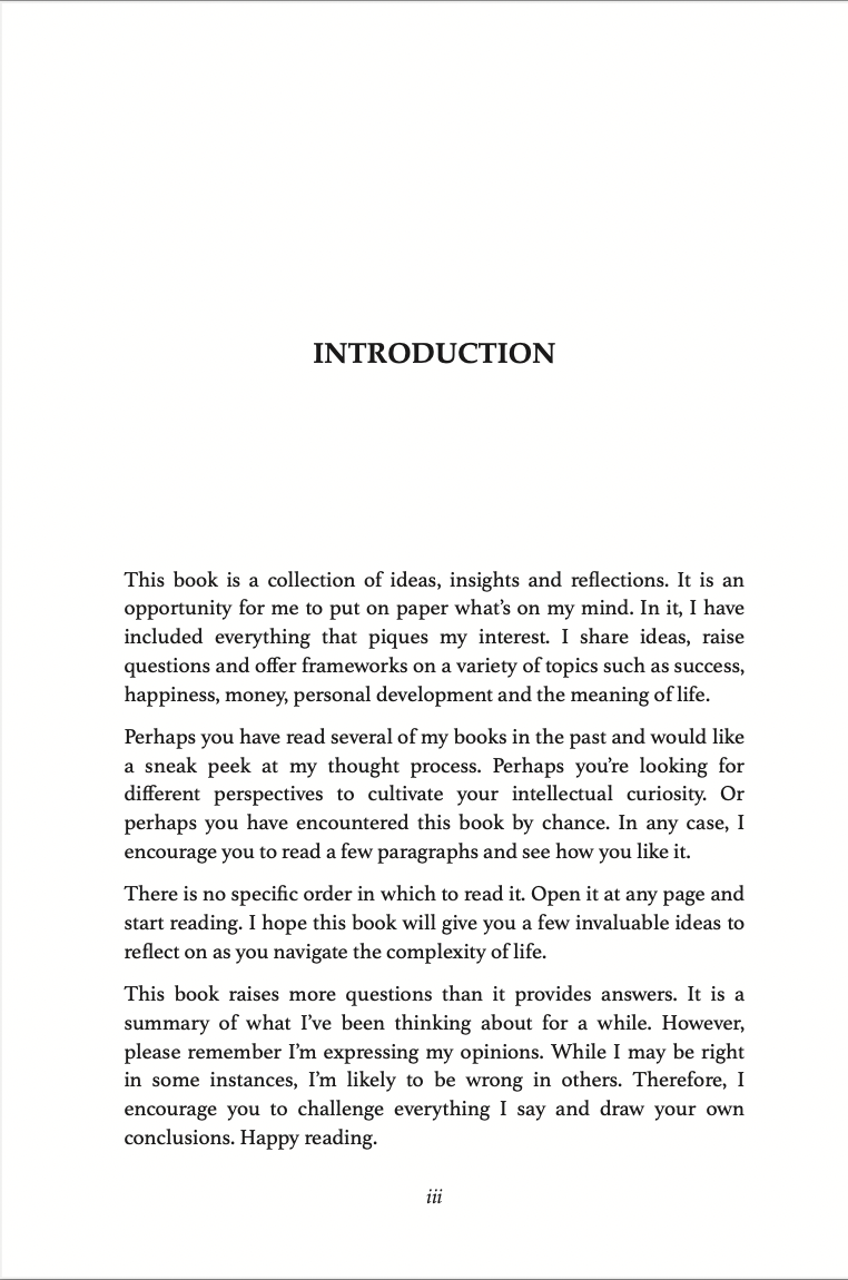 Essays: Reflections on Success, Happiness, and the Meaning of Life